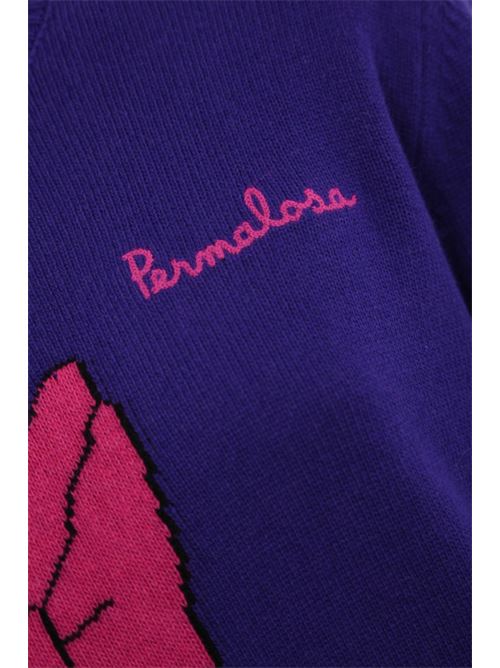 Maglione New Queen Permalosa in misto lana viola Mc2 Saint Barth | NEW QUEEN00614G DAISY PERMALOSA 26 EMB